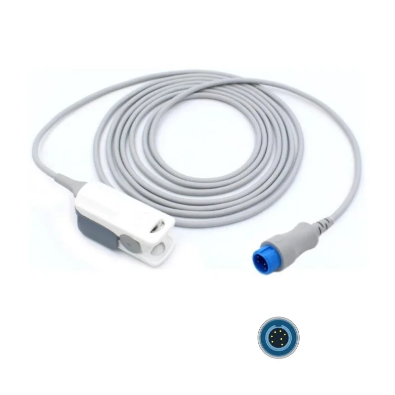 Mindray Datascope 7-PIN SpO2 Sensor Probe Adult Finger Clip Compatible