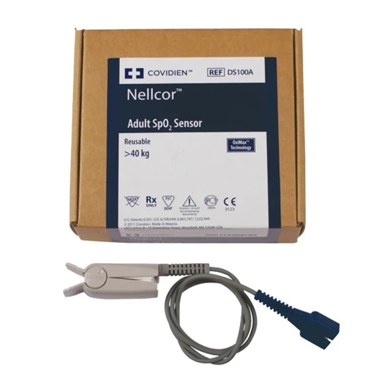 Nellcor Oximax SpO2 Probe Adult Finger Clip DS100A Original