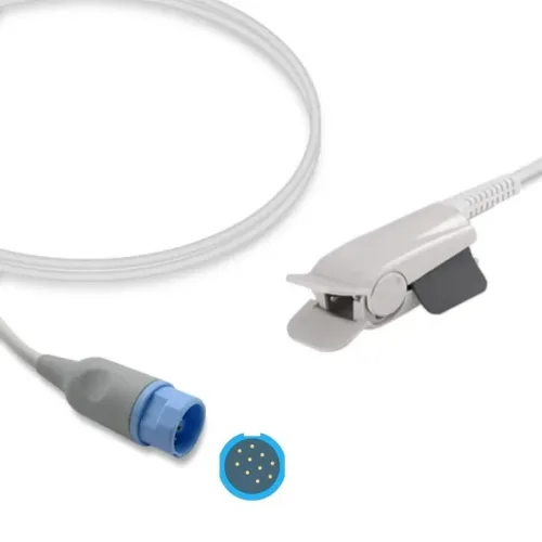 Nihon Kohden SpO2 Sensor Probe Adult Finger Clip TL-101S Compatible