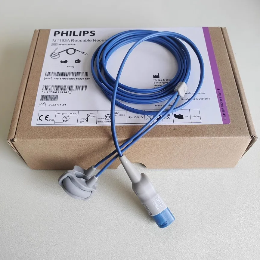 Philips SpO2 Sensor Probe Neonatal Soft Wrap M1193A Original