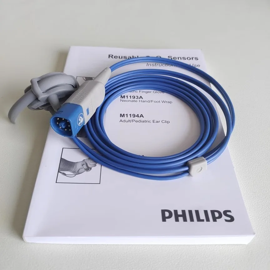 Philips SpO2 Sensor Probe Neonatal Soft Wrap M1193A Original