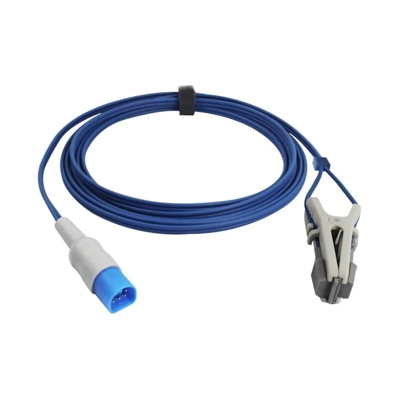 Philips Goldway 8-PIN SpO2 Sensor Probe Adult Finger M1196A Compatible