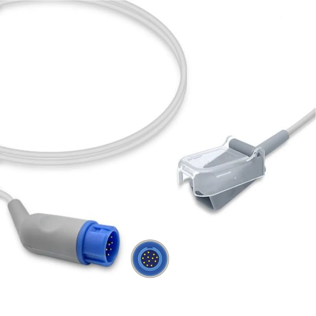 Philips 12-PIN SpO2 Extension Cable Adapter M1900B Compatible