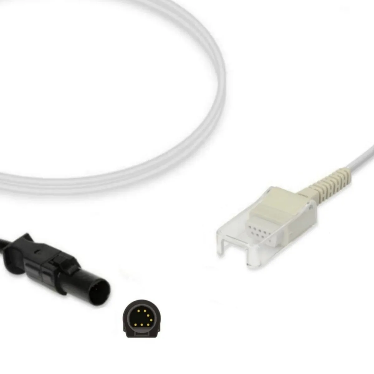 Spacelabs 7-PIN SpO2 Extension Cable Adapter 700-0002-00 Compatible